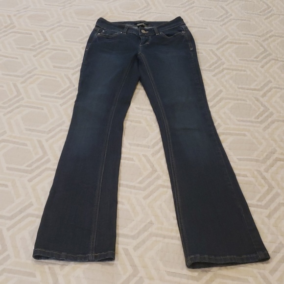 WHBM dark blue 00R boot cut jeans - Picture 3 of 6